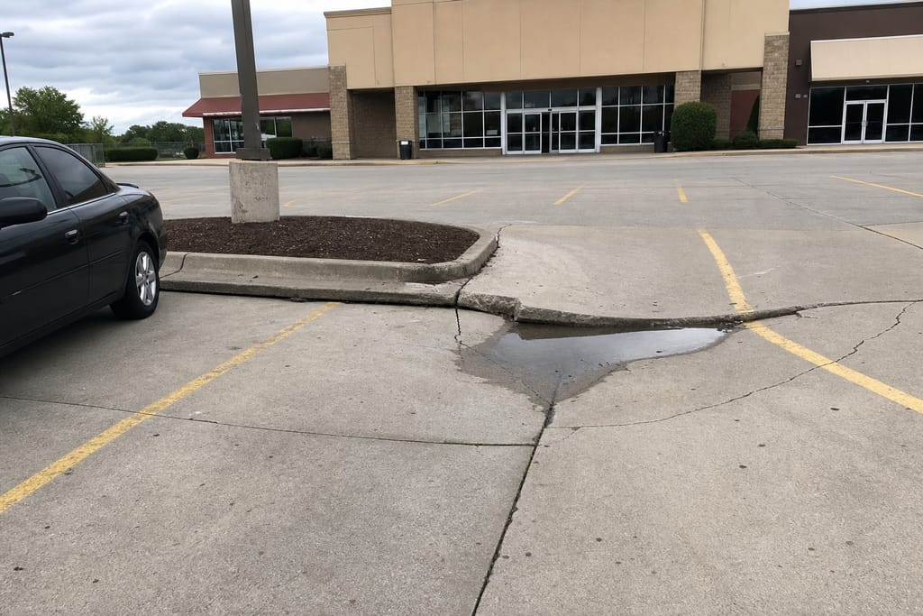 Parking Lot Concrete Leveling photo